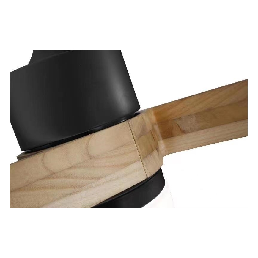 Immax NEO 07136-B - Ventilatore da soffitto dimmerabile a LED SOFISTICADO LED/18W/230V quercia Wi-Fi Tuya + telecomando