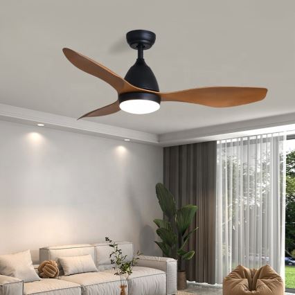 Immax NEO 07141-B - Ventilateur de plafond LED NEO LITE FRESCO LED/18W/230V Tuya Wi-Fi noir/marron+ télécommande