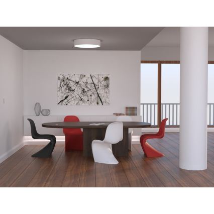 Immax NEO 07143-GR60 - LED Dimmbare Deckenleuchte RONDATE LED/50W/230V Tuya grau + Fernbedienung
