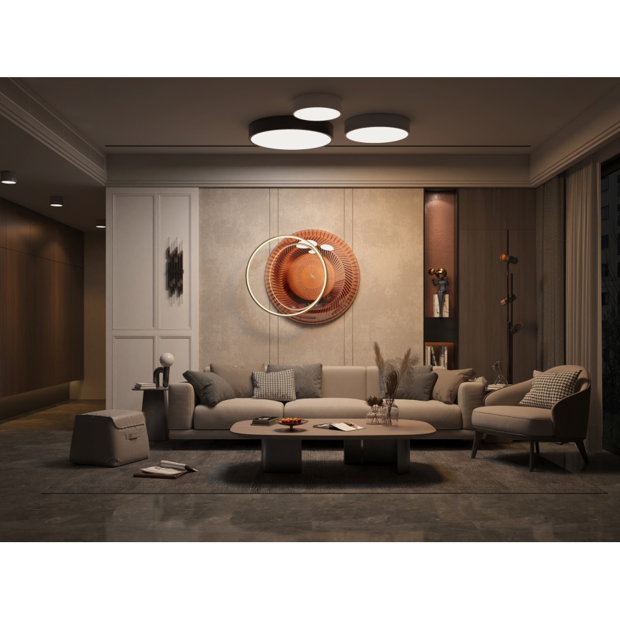 Immax NEO 07143-GR60 - Luce LED dimmerabile RONDATE LED/50W/230V Tuya grigia + TC