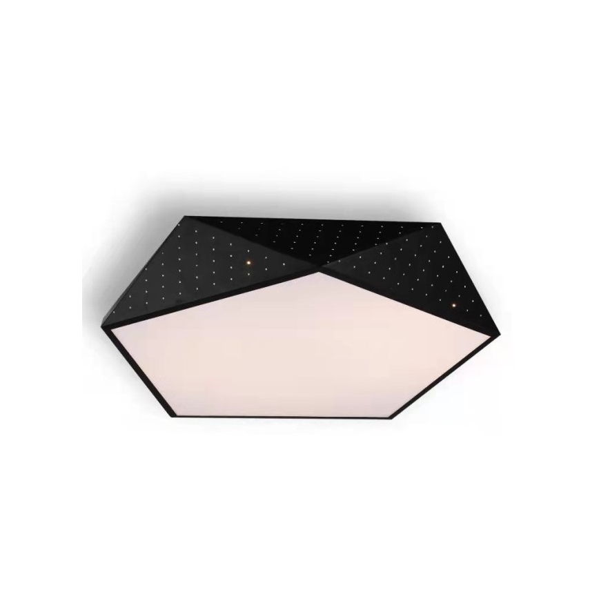 Immax NEO 07151-B40 - Plafoniera LED dimmerabile BRILIANT LED/20W/230V Wi-Fi Tuya nero + telecomando