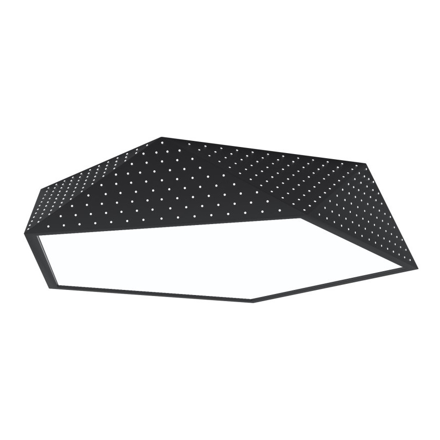 Immax NEO 07151-B60 - Plafonnier LED à intensité variable BRILIANT LED/45W/230V Wi-Fi Tuya noir + télécommande