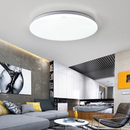Immax NEO 07156-38 - Plafoniera LED dimmerabile ANCORA LED/24W/230V 2700-6500K Wi-Fi +telecomando Tuya