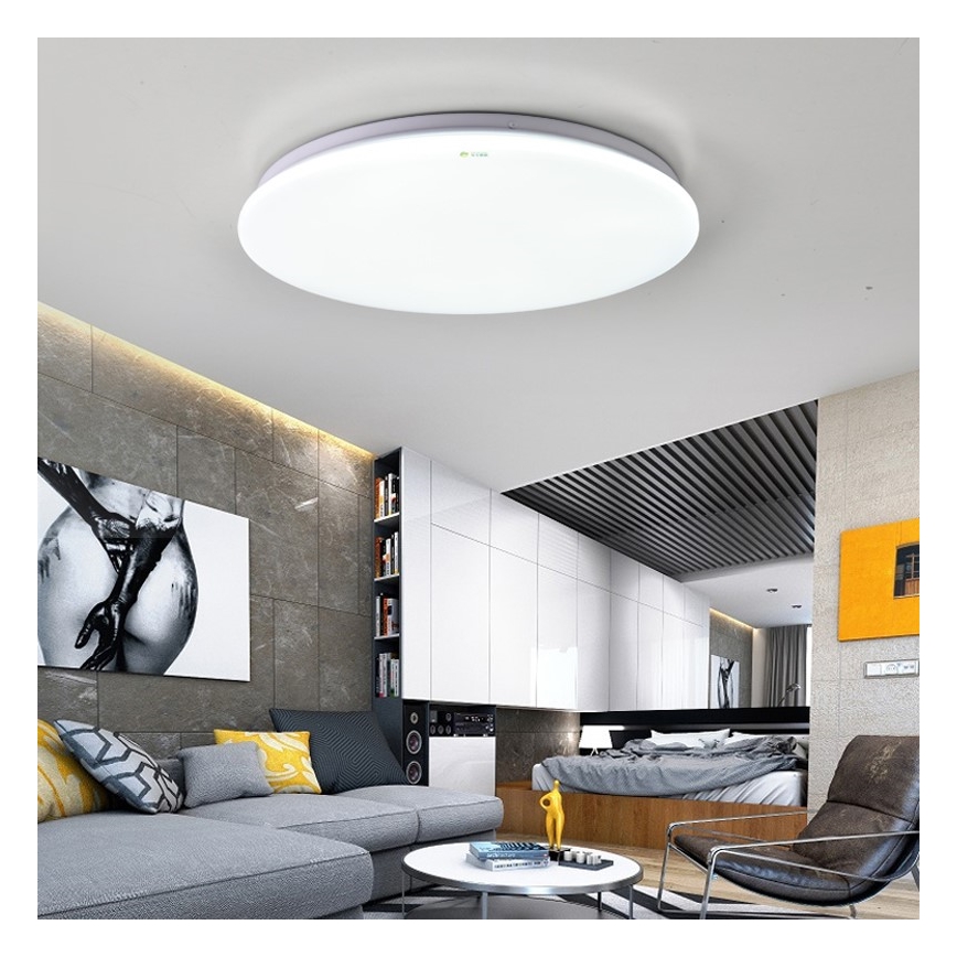 Immax NEO 07156-38 - Plafoniera LED dimmerabile ANCORA LED/24W/230V 2700-6500K Wi-Fi +telecomando Tuya