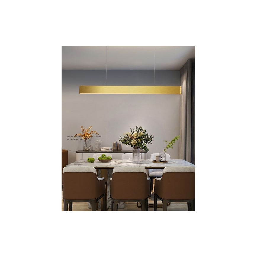 Immax NEO 07157-G120X - LED RGB+CCTW Lampadario dimmerabile a sospensione con filo MILANO LED/40W/230V Tuya oro