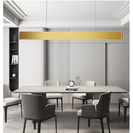 Immax NEO 07157-G120X - LED RGB+CCTW Lampadario dimmerabile a sospensione con filo MILANO LED/40W/230V Tuya oro