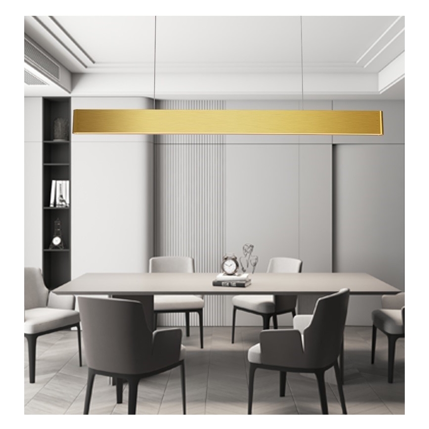 Immax NEO 07157-G120X - Suspension LED RGB+CCT à intensité variable MILANO LED/40W/230V Tuya doré