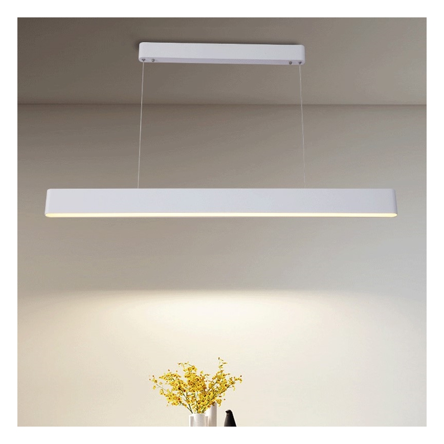 Immax NEO 07157-W120X - RGB+CCT Dimmbare LED-Hängeleuchte an Schnur MILANO LED/40W/230V Tuya weiß