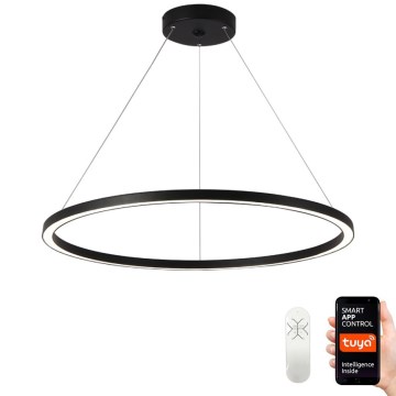 Immax NEO 07158-B80 – Dimmbare LED-Hängeleuchte an einer Schnur FINO LED/60W/230V Tuya schwarz + Fernbedienung