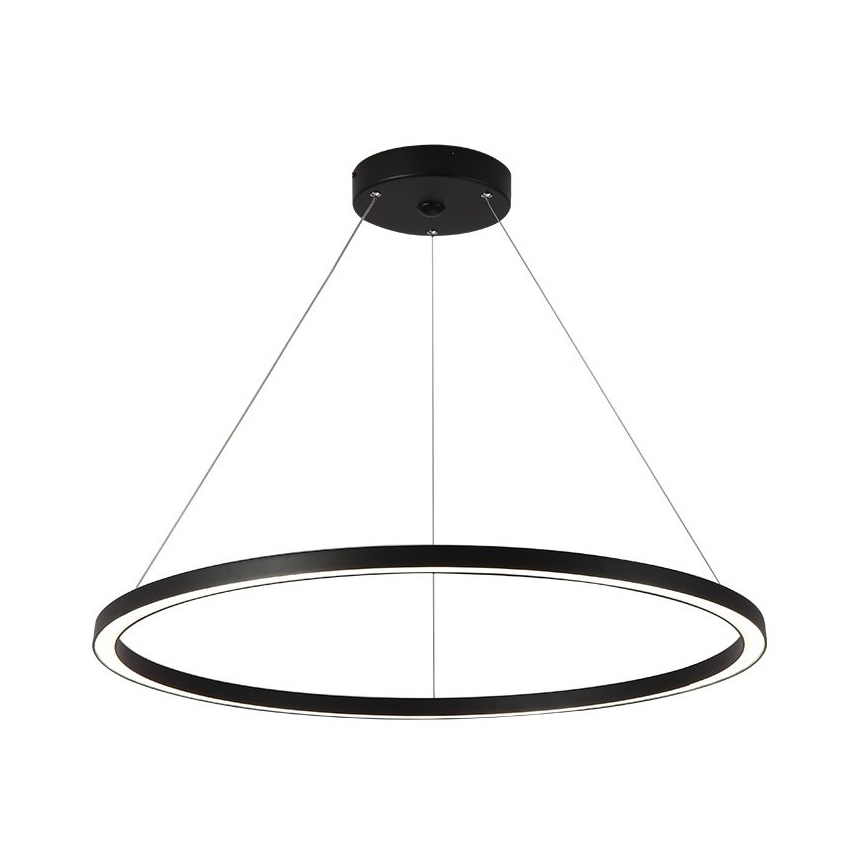 Immax NEO 07158-B80 - Lustre LED à intensité variable sur un fil FINO LED/60W/230V Tuya noir + télécommande