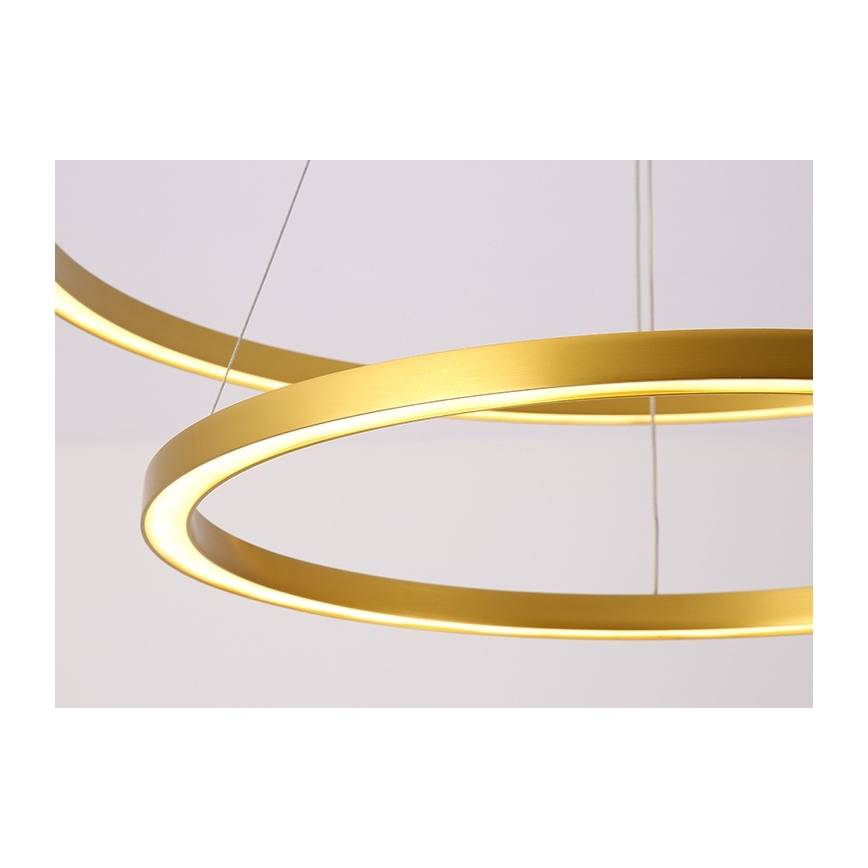 Immax NEO 07159-G80 - Suspension filaire à intensité variable FINO LED/60W/230V Tuya doré + télécommande