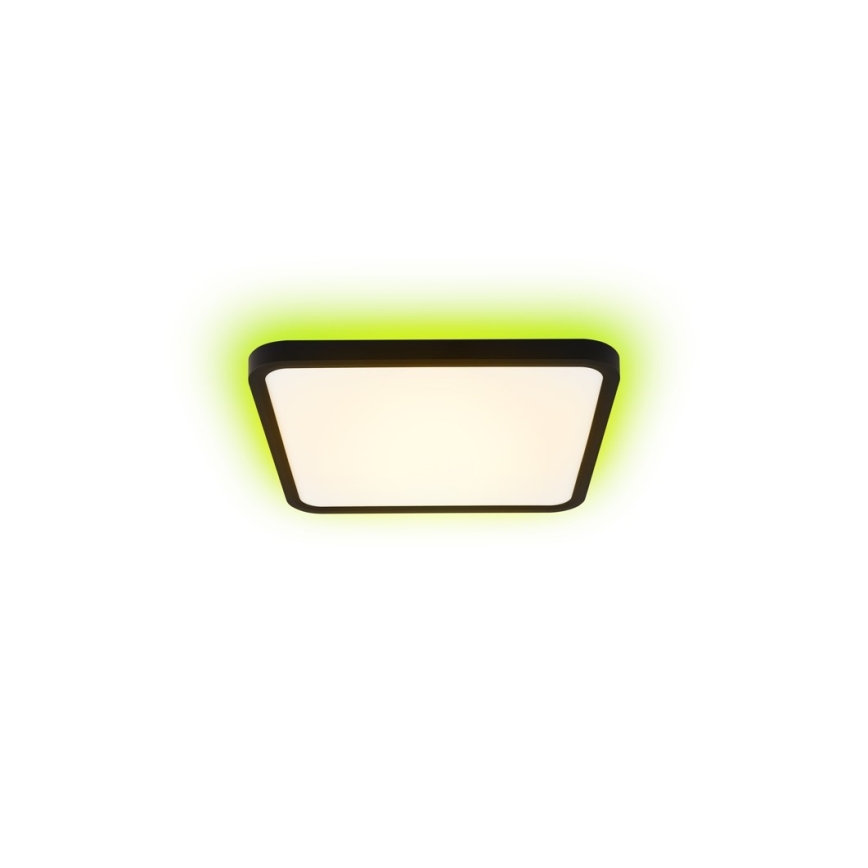 Immax NEO 07167-B40 - LED RGB+CCT Plafonnier à intensité variable NEO LITE TUDO LED/50W/230V Wi-Fi Tuya noir + télécommande