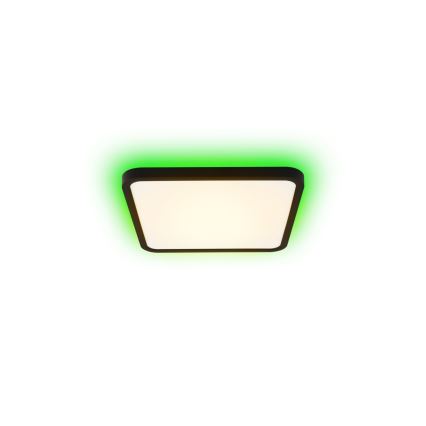Immax NEO 07167-B40 - LED RGB+CCT Plafonnier à intensité variable NEO LITE TUDO LED/50W/230V Wi-Fi Tuya noir + télécommande