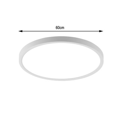 Immax NEO 07169-W60 - Plafonnier LED RGB+CCT à intensité variable NEO LITE TUDO 65W/230V 2700-6500K Wi-Fi Tuya + télécommande blanc