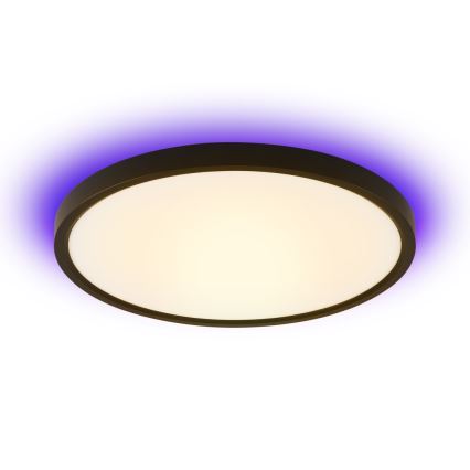 Immax NEO 07170-B60 - LED RGB+CCT Plafoniera con dimmer NEO LITE TUDO LED/65W/230V 2700-6500K Wi-Fi Tuya nero + telecomando