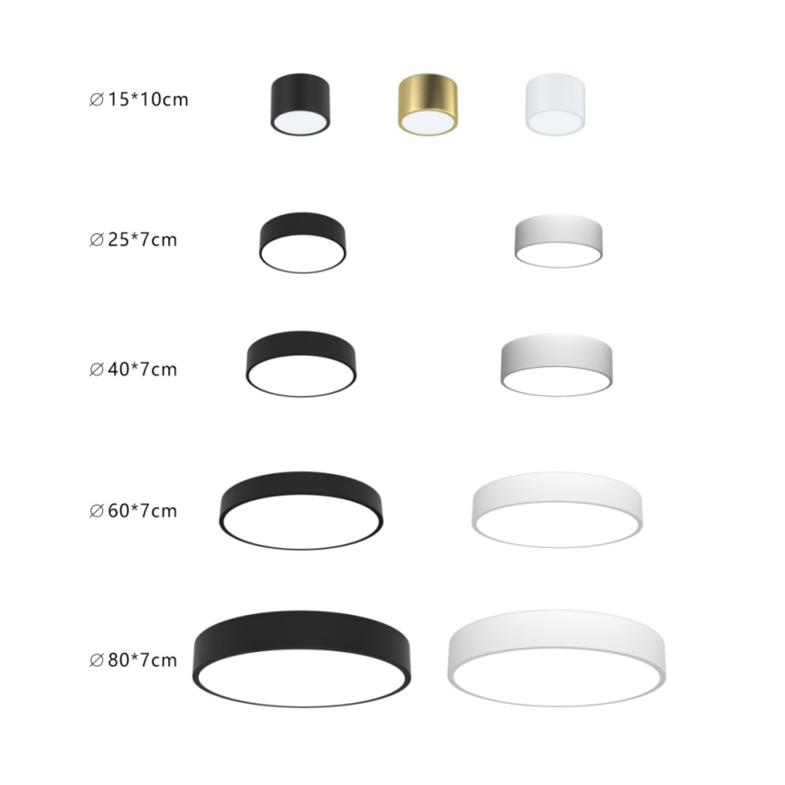 Immax NEO 07207L-Plafonnier LED à intensité variable RONDATE 65W/230V 3000-6000K Tuya blanc + télécommande