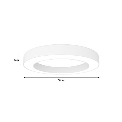 Immax NEO 07212L - Dimmbare LED-Leuchte PASTEL LED/53W/230V weiß Tuya + Fernbedienung