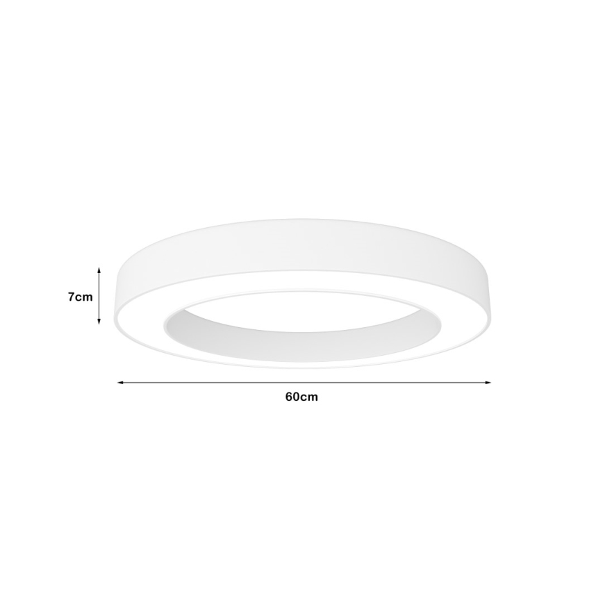 Immax NEO 07212L - Dimmbare LED-Leuchte PASTEL LED/53W/230V weiß Tuya + Fernbedienung