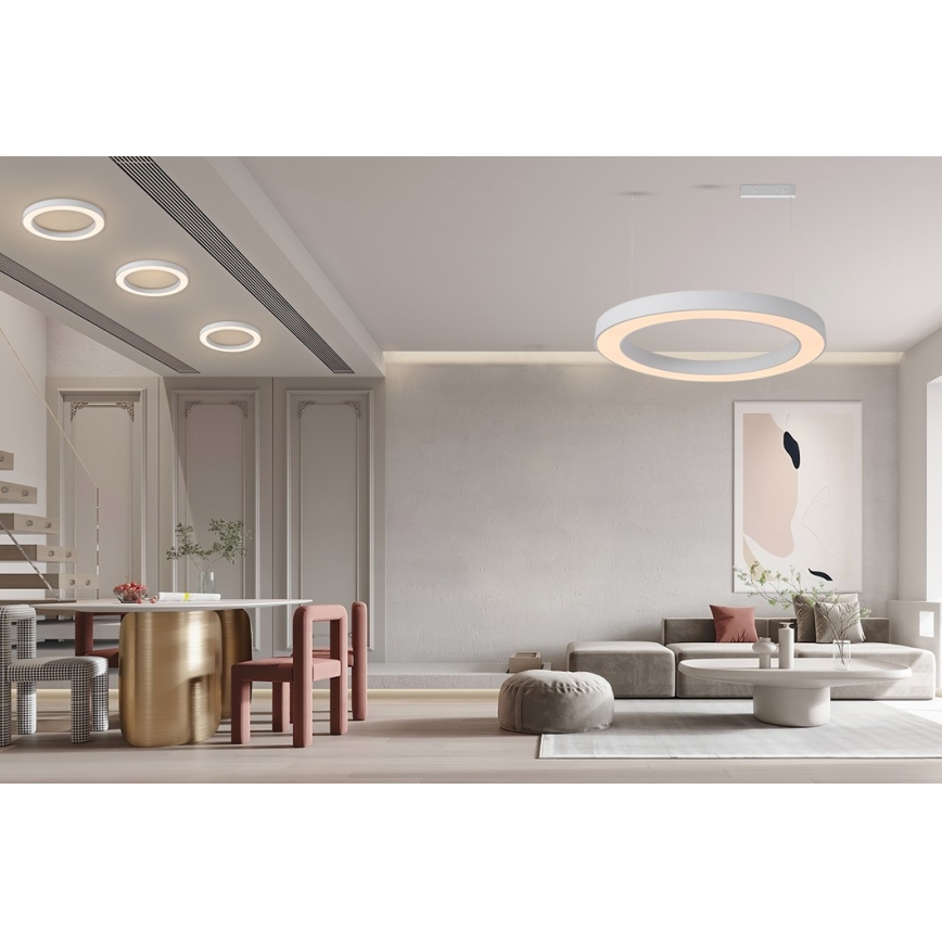 Immax NEO 07212L - Luminaire à intensité variable PASTEL LED/53W/230V blanc Tuya + télécommande