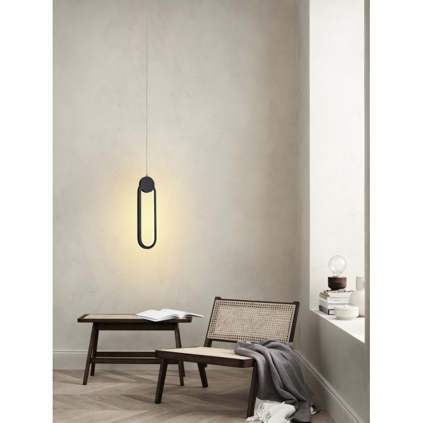 Immax NEO 07232L - Lampadario a sospensione con filo LED dimmerabile NEO LITE OVALE LED/22W/230V 2700-6500K Wi-Fi Tuya + telecomando
