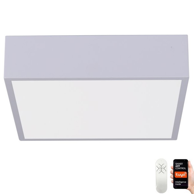 Immax NEO 07238L - Plafoniera LED dimmerabile CANTO LED/22W/230V bianco Tuya + telecomando