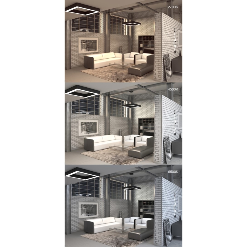 Immax NEO 07240L - Plafoniera LED dimmerabile CANTO LED/60W/230V 2700-6500K Tuya bianco