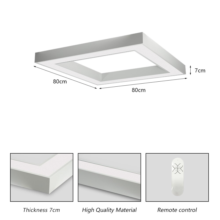 Immax NEO 07240L - Plafoniera LED dimmerabile CANTO LED/60W/230V 2700-6500K Tuya bianco