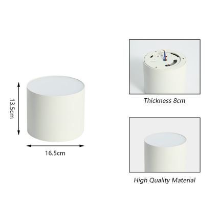 Immax NEO 07243L - Plafonnier à intensité variable RONDATE LED/32W/230V 16,5 cm Wi-Fi Tuya