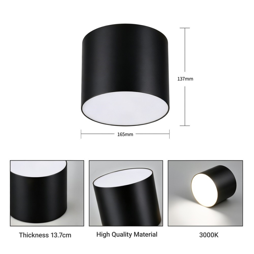 Immax NEO 07244L - Plafonnier à intensité variable RONDATE LED/32W/230V 16,5 cm Wi-Fi Tuya