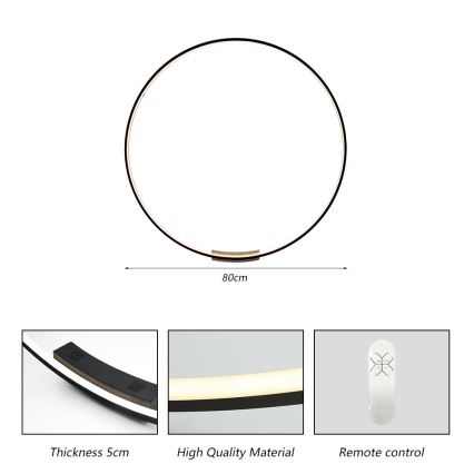 Immax NEO 07245-80 - Dimmbare LED-Wandleuchte FINO LED/50W/230V 2700-6500K 80 cm Tuya + Fernbedienung