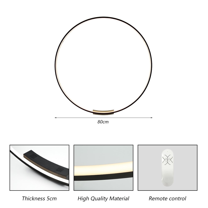 Immax NEO 07245-80 - Dimmbare LED-Wandleuchte FINO LED/50W/230V 2700-6500K 80 cm Tuya + Fernbedienung
