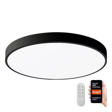 Immax NEO 07248L - Plafoniera LED dimmerabile NEO LITE SEMPLICI LED/36W/230V 3000-6000K Wi-Fi Tuya nero + telecomando