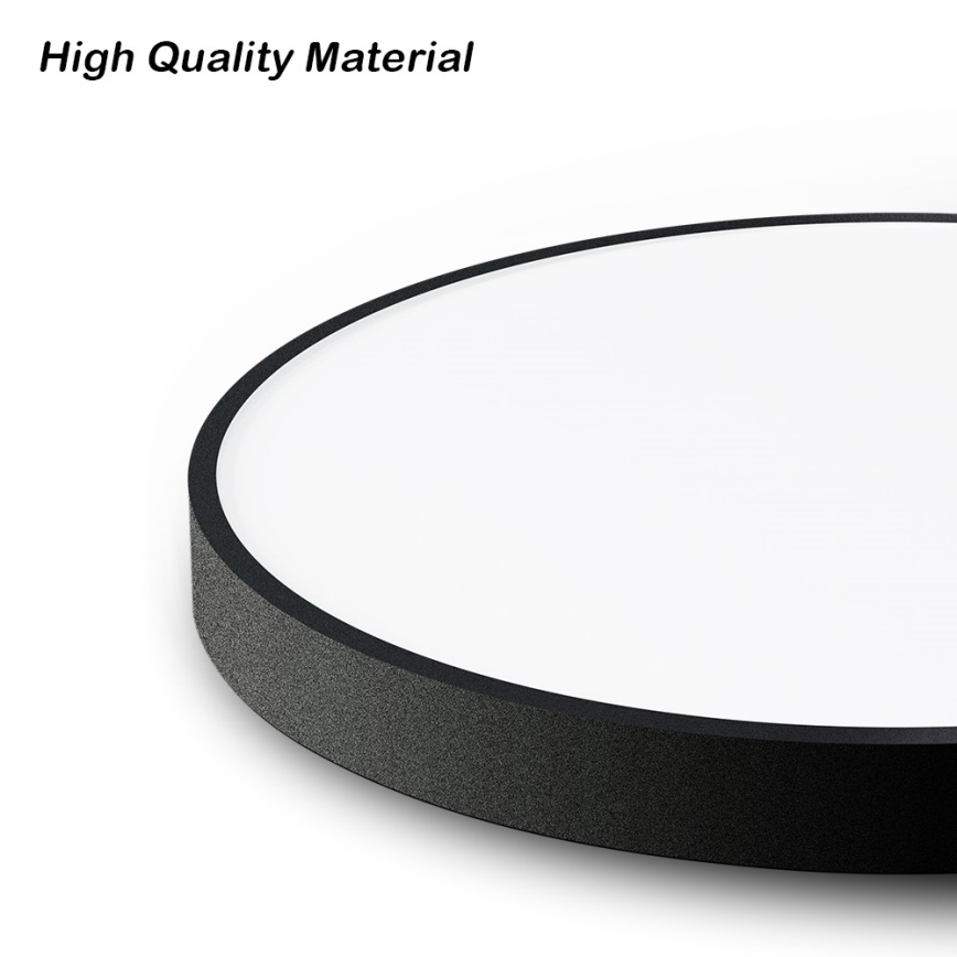 Immax NEO 07248L - Plafoniera LED dimmerabile NEO LITE SEMPLICI LED/36W/230V 3000-6000K Wi-Fi Tuya nero + telecomando
