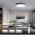 Immax NEO 07249L - Dimmbare LED-Deckenleuchte NEO LITE SEMPLICI LED/48W/230V 3000-6000K Wi-Fi Tuya schwarz + Fernbedienung