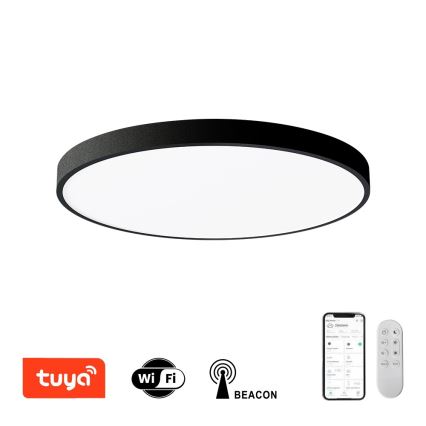 Immax NEO 07250L - Plafonnier à intensité variable NEO LITE SEMPLICI LED/60W/230V 3000-6000K Wi-Fi Tuya noir + Télécommande