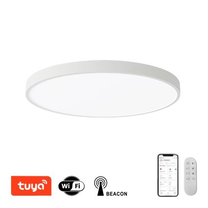 Immax NEO 07253L - Plafoniera LED dimmerabile NEO LITE SEMPLICI LED/60W/230V 3000-6000K Wi-Fi Tuya bianco + telecomando