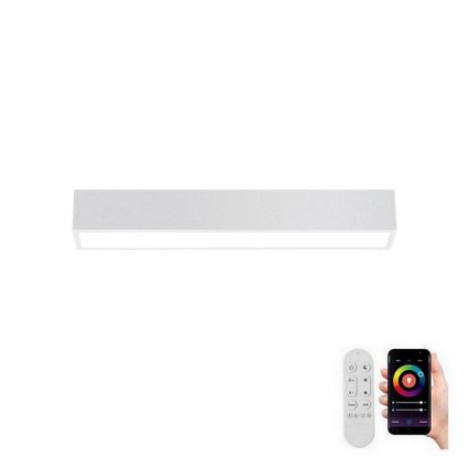 Immax NEO 07257L - Plafonnier à intensité variable NEO LITE LUNGO LED/20W/230V 3000-6000K Wi-Fi Tuya blanc + Télécommande