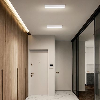 Immax NEO 07257L - Plafonnier à intensité variable NEO LITE LUNGO LED/20W/230V 3000-6000K Wi-Fi Tuya blanc + Télécommande