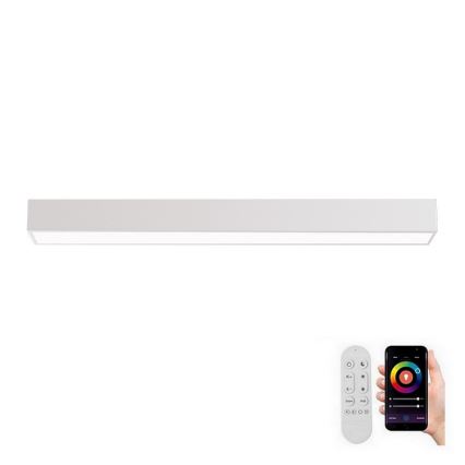 Immax NEO 07258L - Plafonnier à intensité variable NEO LITE LUNGO LED/29W/230V 3000-6000K Wi-Fi Tuya blanc + télécommande