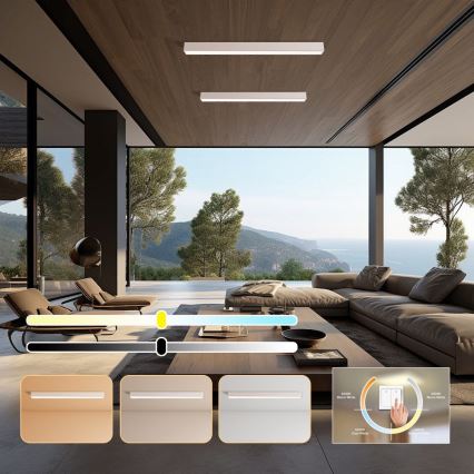 Immax NEO 07259L - Dimmbare LED-Deckenleuchte NEO LITE LUNGO LED/38W/230V 3000-6000K Wi-Fi Tuya weiß + Fernbedienung