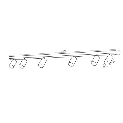 Immax NEO 07269Z - Spot LED RGB+CCT à intensité variable NEO PUNTO 6xGU10/4,8W/230V Tuya