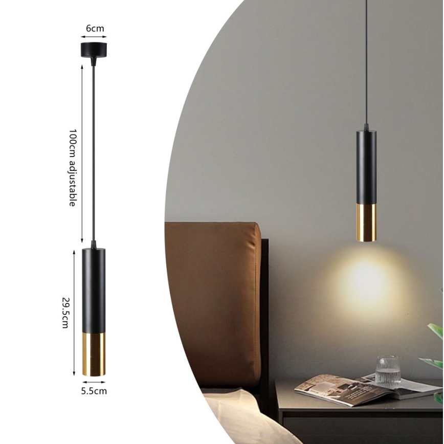 Immax NEO 07273Z - LED RGB+CCT Suspension filaire à intensité variable NEO PUNTO 1xGU10/4,8W/230V Tuya