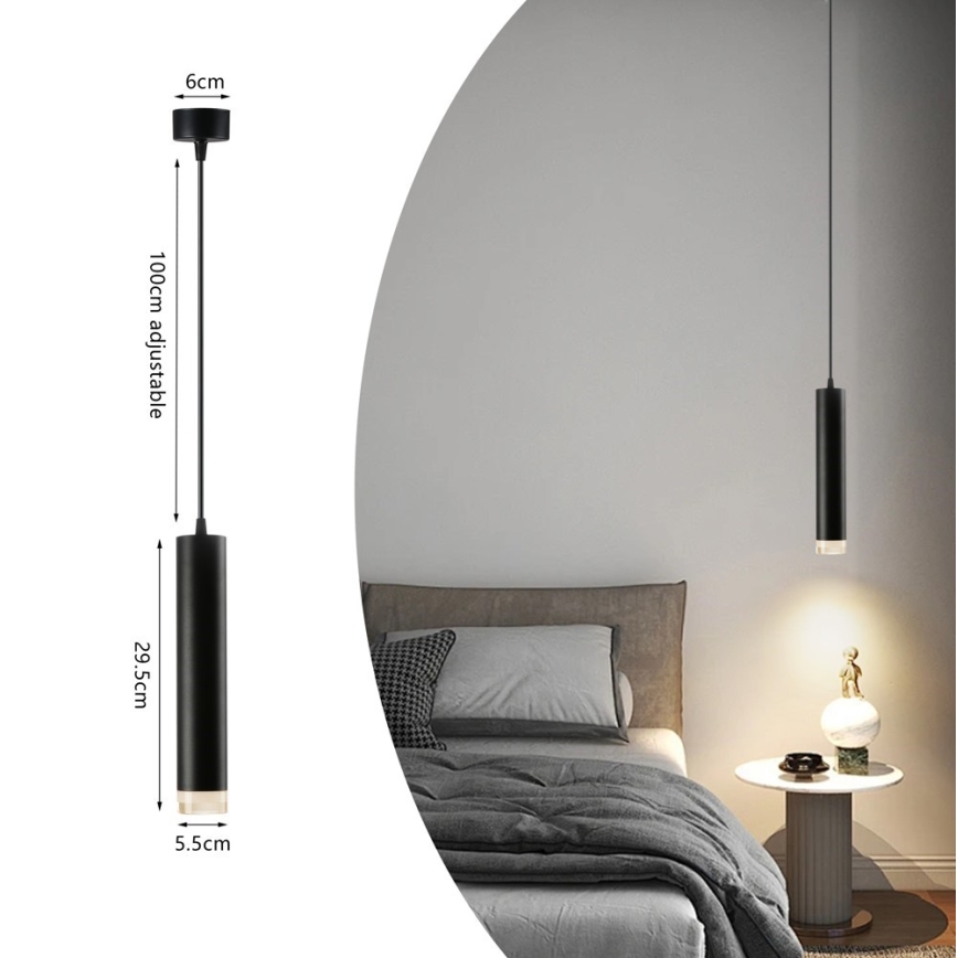 Immax NEO 07275Z - Suspension filaire LED RGB+CCT à intensité variable NEO PUNTO 1xGU10/4,8W/230V Tuya