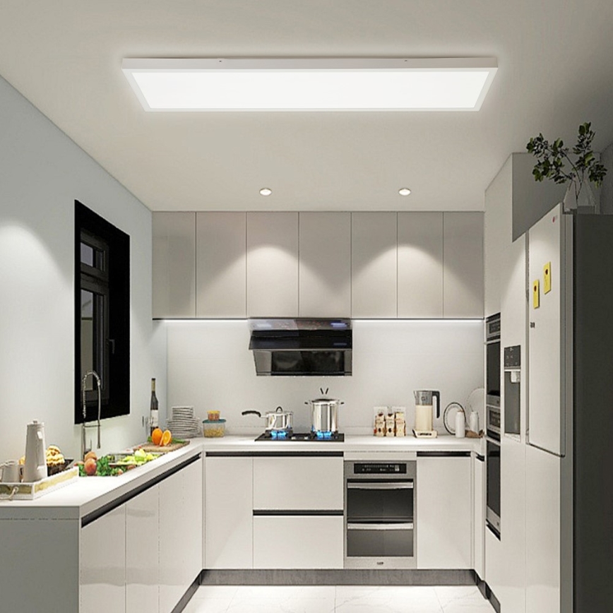 Immax NEO 07276L - Dimmbare LED-Deckenleuchte für Badezimmer NEO LITE FRAME LED/50W/230V IP44 Wi-Fi Tuya + Fernbedienung weiß