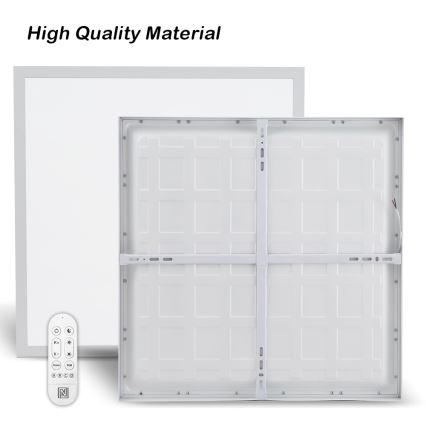 Immax NEO 07277L - Dimmbare LED-Deckenleuchte für Badezimmer NEO LITE FRAME LED/50W/230V IP44 Wi-Fi Tuya +remote Steuerung weiß