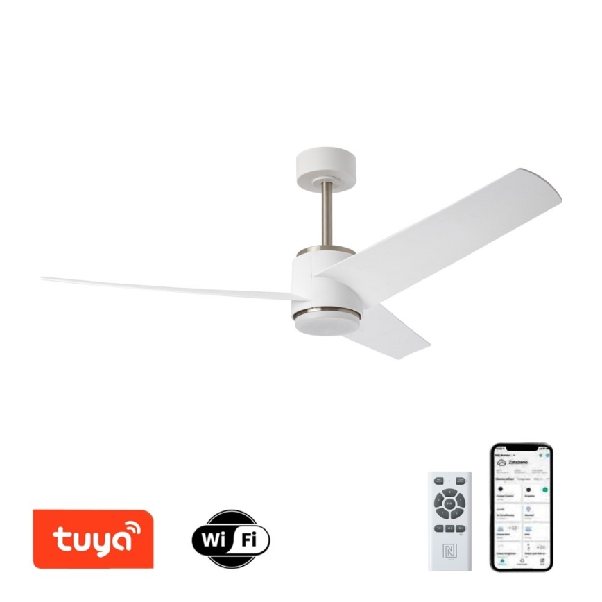Immax NEO 07282L - LED+CCT Dimmbarer Deckenventilator BEAUTY LED/18W/230V 3000/4000/6000K Wi-Fi Tuya Ø 132 cm + Fernbedienung