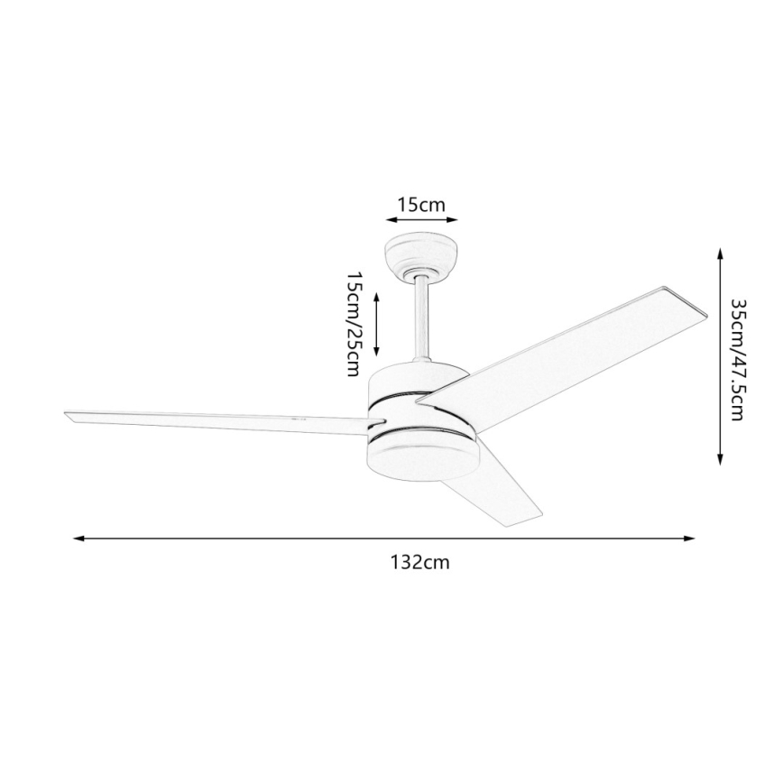 Immax NEO 07284L - LED+CCT Dimmbarer Deckenventilator VARIABLE LED/24W/230V 3000/4000/6000K Wi-Fi Tuya + Fernbedienung