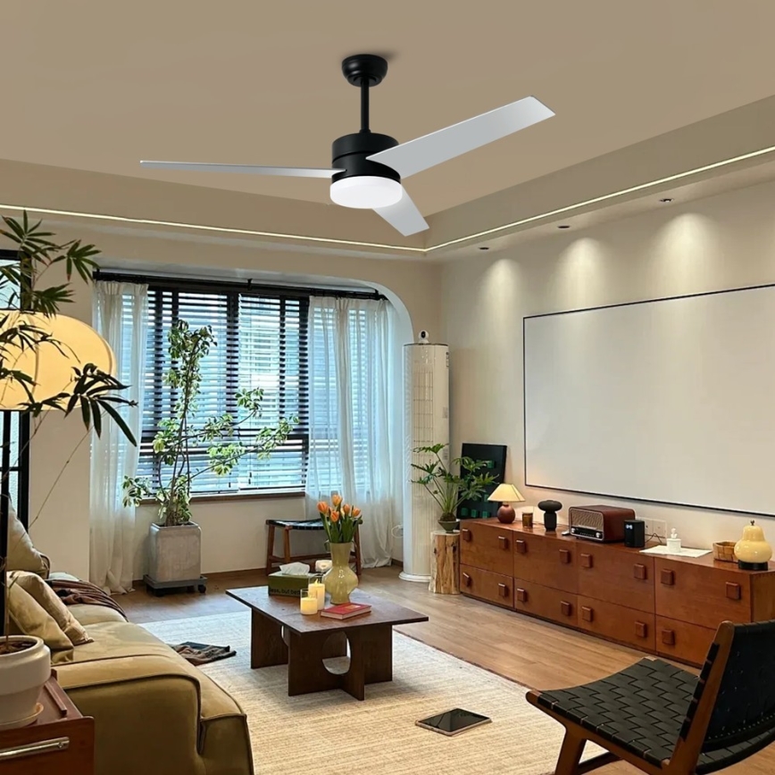 Immax NEO 07285L - LED+CCT Ventilatore da soffitto dimmerabile VARIABLE LED/24W/230V 3000/4000/6000K Wi-Fi Tuya Ø 132 cm + telecomando