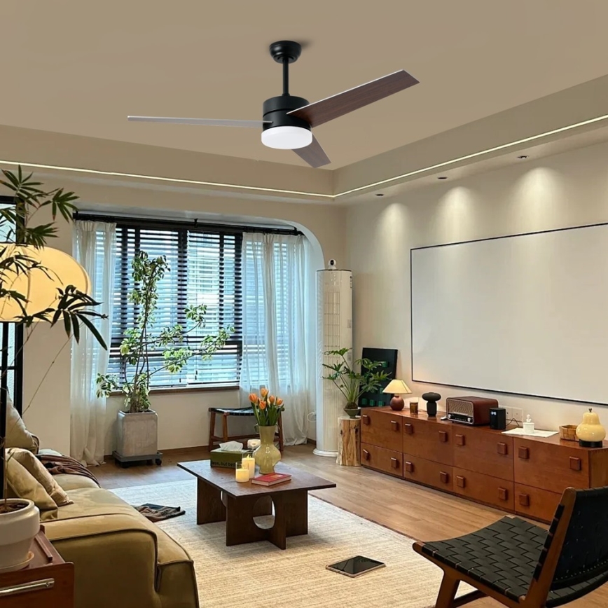 Immax NEO 07285L - LED+CCT Ventilatore da soffitto dimmerabile VARIABLE LED/24W/230V 3000/4000/6000K Wi-Fi Tuya Ø 132 cm + telecomando