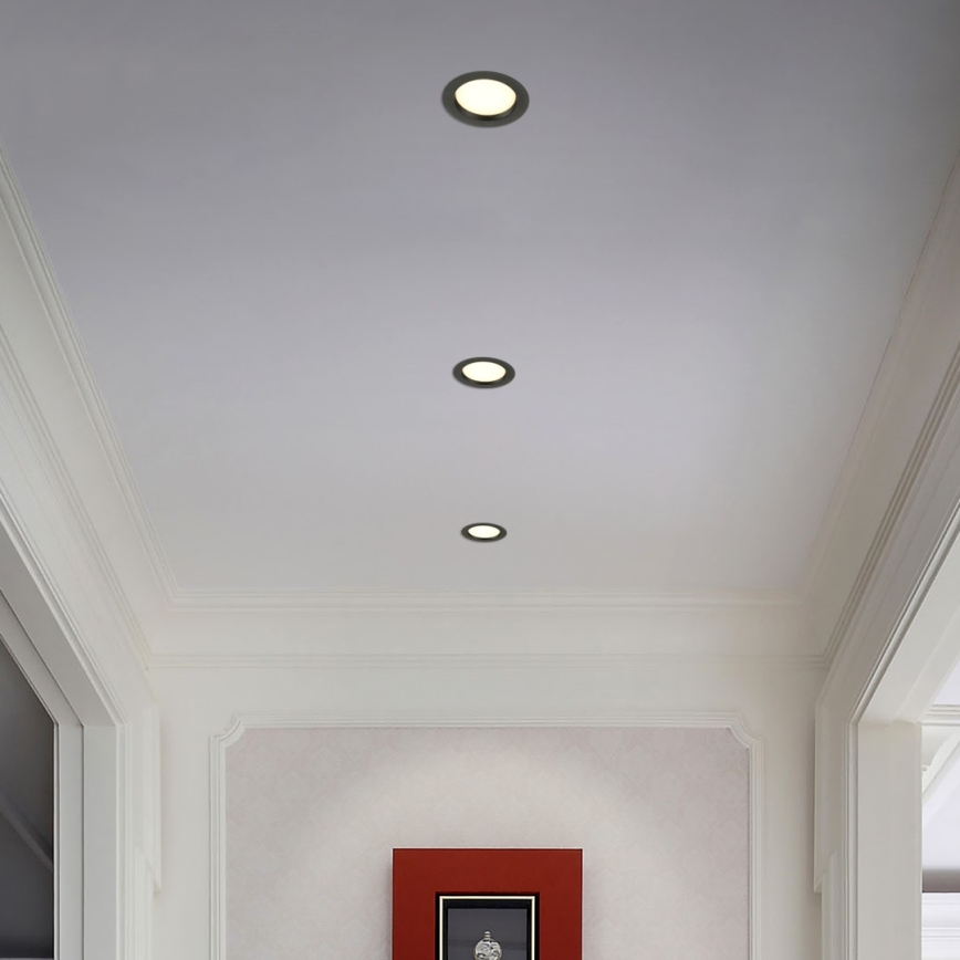 Immax NEO 07294L - dimmbares LED-Einbau-Downlight DOWN LED/12W/230V Wi-Fi Tuya Tuya Ø 12 cm schwarz